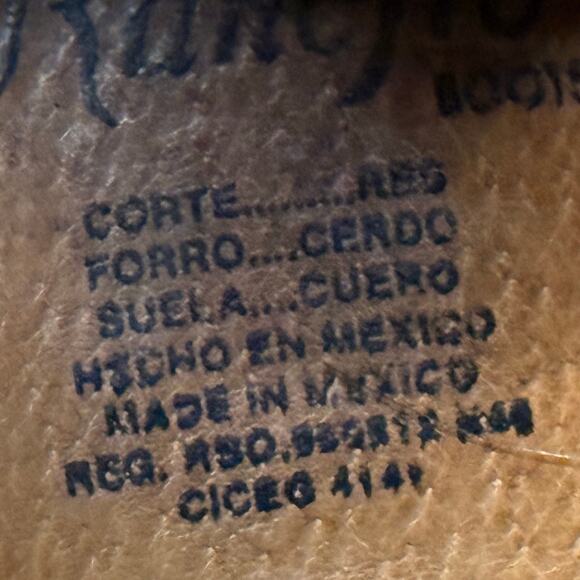 Tan Ostrich Leather Cowboy Boots - Picture 9 of 9